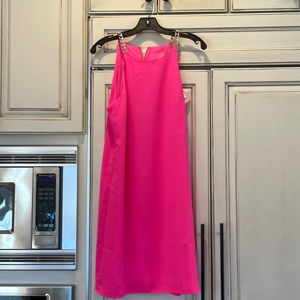 NWTLilly Pulitzer pink dress gold chain size 8